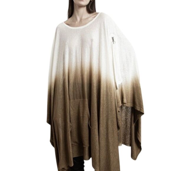 Nicholas K Gradient Brown and White Cape - Picture 3 of 4
